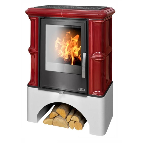 Kachlová kamna ABX Bavaria s výměníkem, Bordó